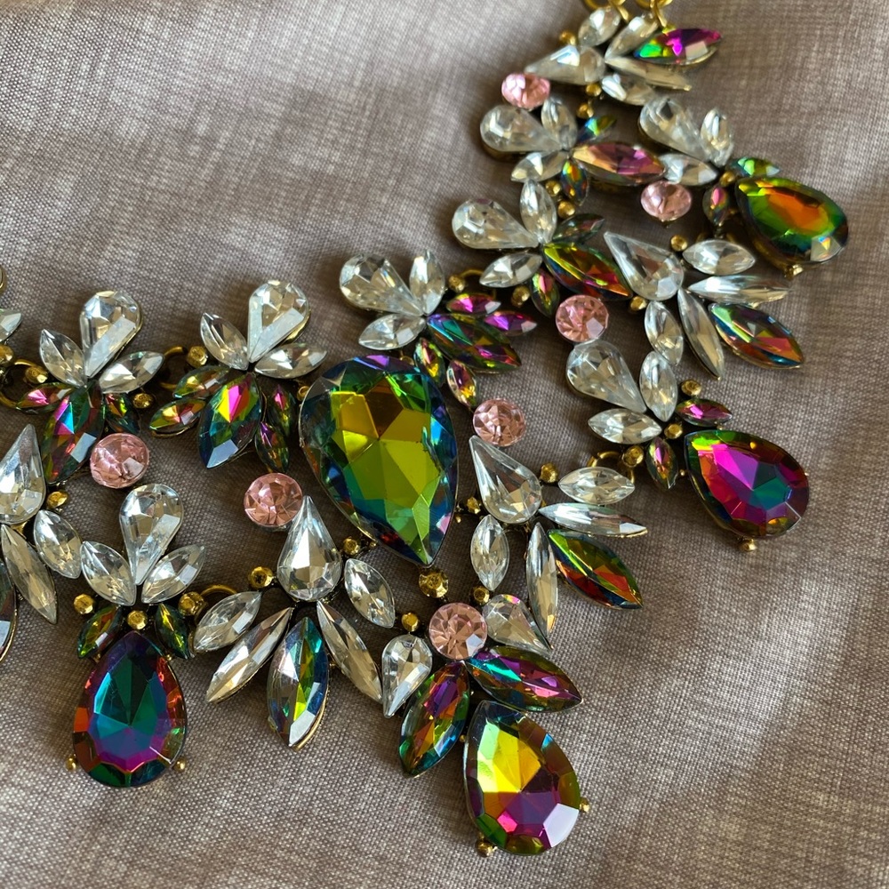 Multicolor statement necklace